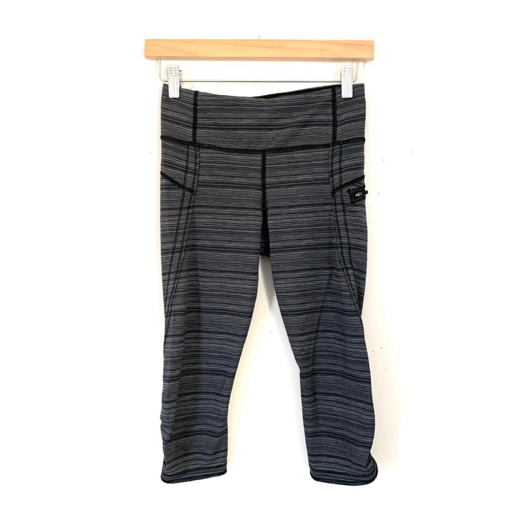 Lululemon Striped Crop Leggings